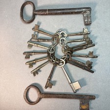 Antique Vintage Assorted Skeleton Keys Lot of 17