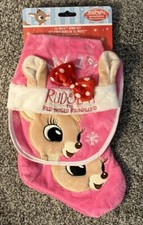 Clarice 1st Christmas Hat / Bib / Stocking Rudolph 3pc Set Babys First NWT