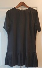 NWT Forever 21 Short Black Woven Dress Short Sleeve Size L