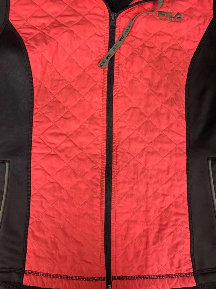 Chaqueta Fila Mujer Grande Gris Cremallera Completa Sudadera con Capucha Exterior Clásica Foto 4 de 4