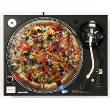 Pizza #4 Large Supreme Slipmat Turntable 12" LP Record Player DJ Audiophile