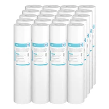 20 Pack 1/5 Micron 20"x4.5" Big Blue Sediment Water Filter Whole House Cartridge
