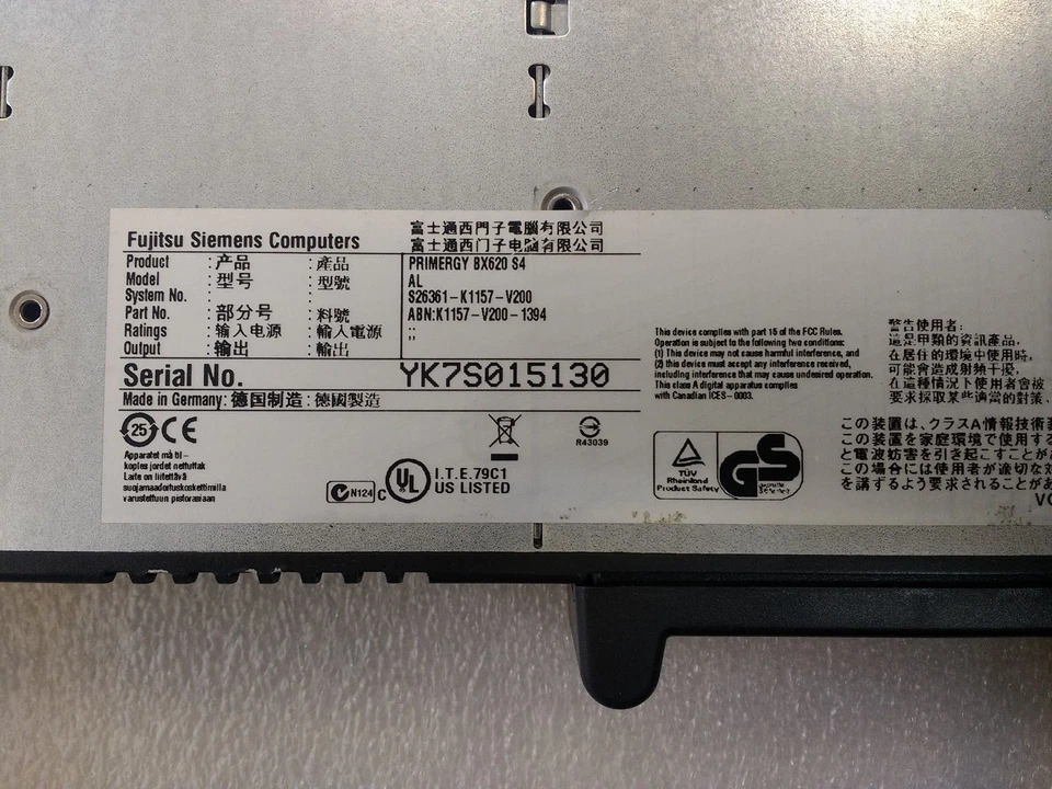 Fujitsu PRIMERGY BX620 S4 Blade Server 2x Intel Xeon E5430 2.66GHz 16GB Ram - Image 3 of 3