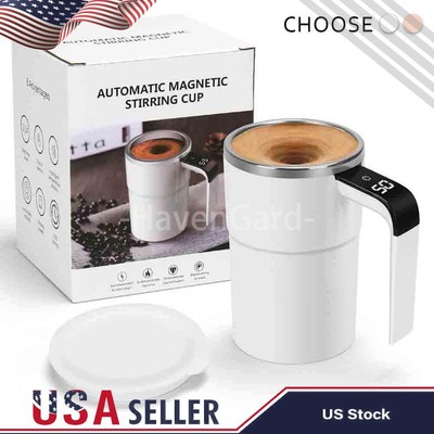 Automatic Magnetic Electric Self Stirring Mug Cup Mixing Coffee Milk Tea Beer US