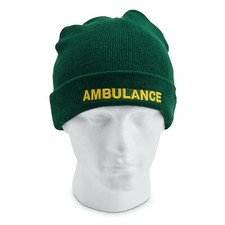 AMBULANCE Beanie / Woolly Hat for Paramedic St John Medic EMT 999 Nurse Doctor