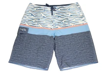 New Salt Life Shock Waves Board Shorts Navy Size 34 Live Salty Saltlife