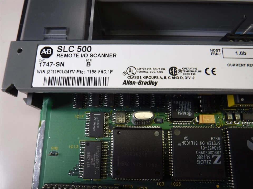 Used Nice Allen-Bradley 1747-SN Remote I/O Scanner SLC500 SER B W4 - Image 4 of 4
