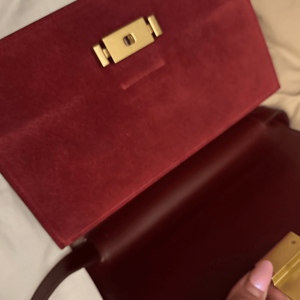 Tracolla Saint Laurent Bellechasse bordeaux usata in ottime condizioni originale