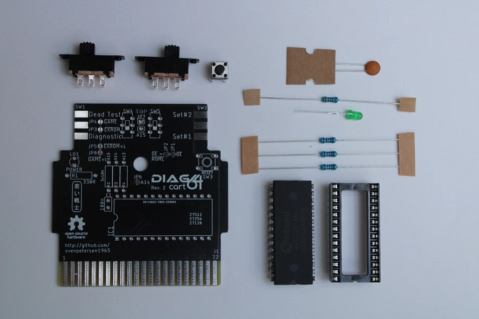Cartucho de prueba de diagnóstico muerto Diag64cart Commodore C64 781220 586220
