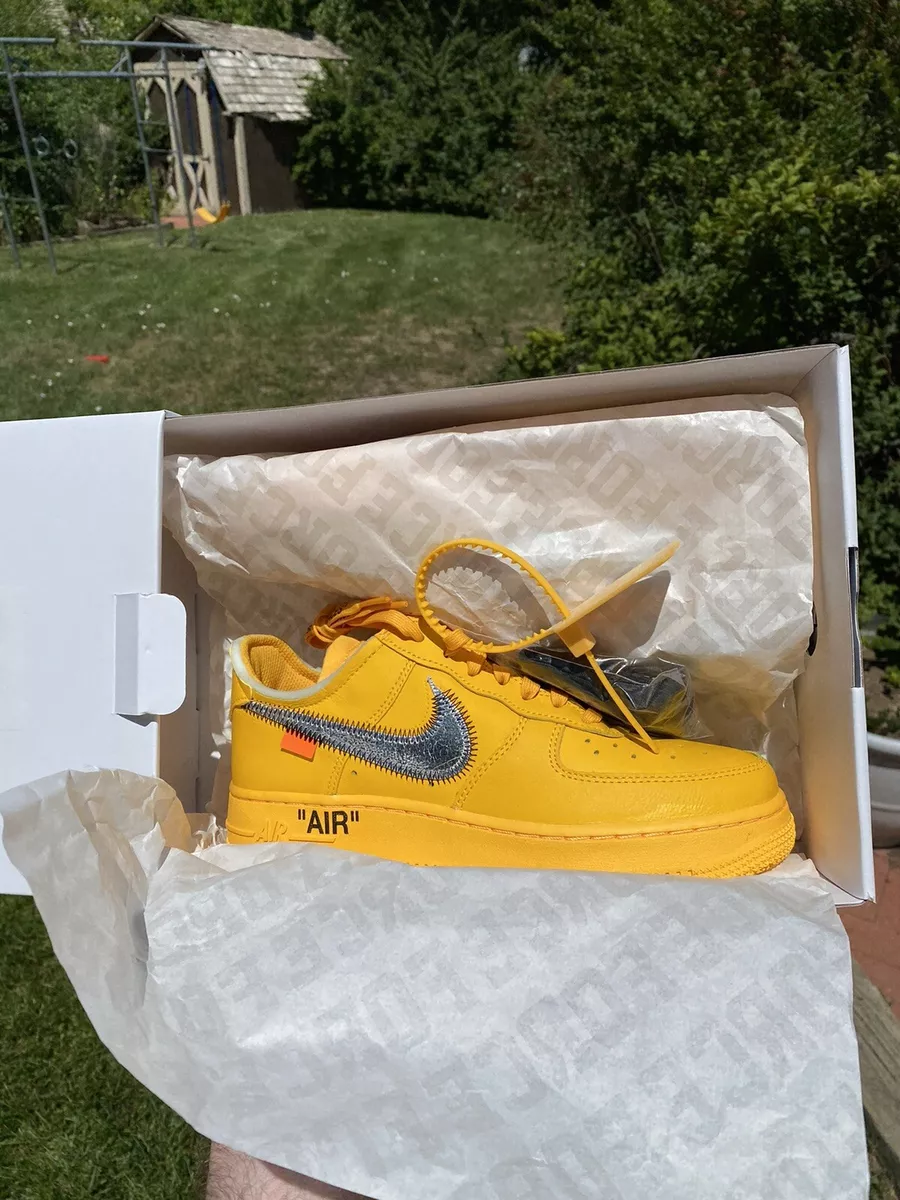 Off-White Nike Air Force 1 University Gold DD1876-700