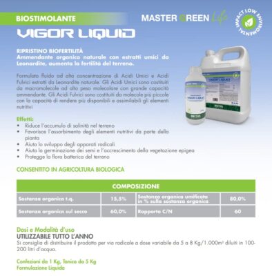 Concime Liquido Bottos Vigor Per Prato - Biostimolante Con Acidi Umici - 5kg - Per Tappeto Erboso - Foto 7