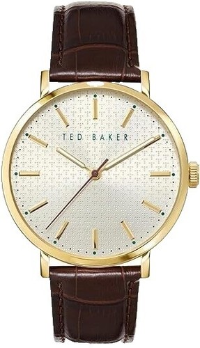 Ted Baker Gray and Rose Gold Watch Like NEW ?? need battery Amazon.com: Ted Baker Phylipa Retro Pink Leather Strap Watch  main image 3