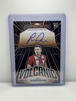 2023-24 Panini Obsidian Soccer Auto Jack Robinson Sheffield United EPL RC 33/49