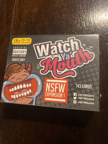 Watch Ya Mouth Adult NSFW Expansion 1 Card Game Pack for All Mouth Guard Games
