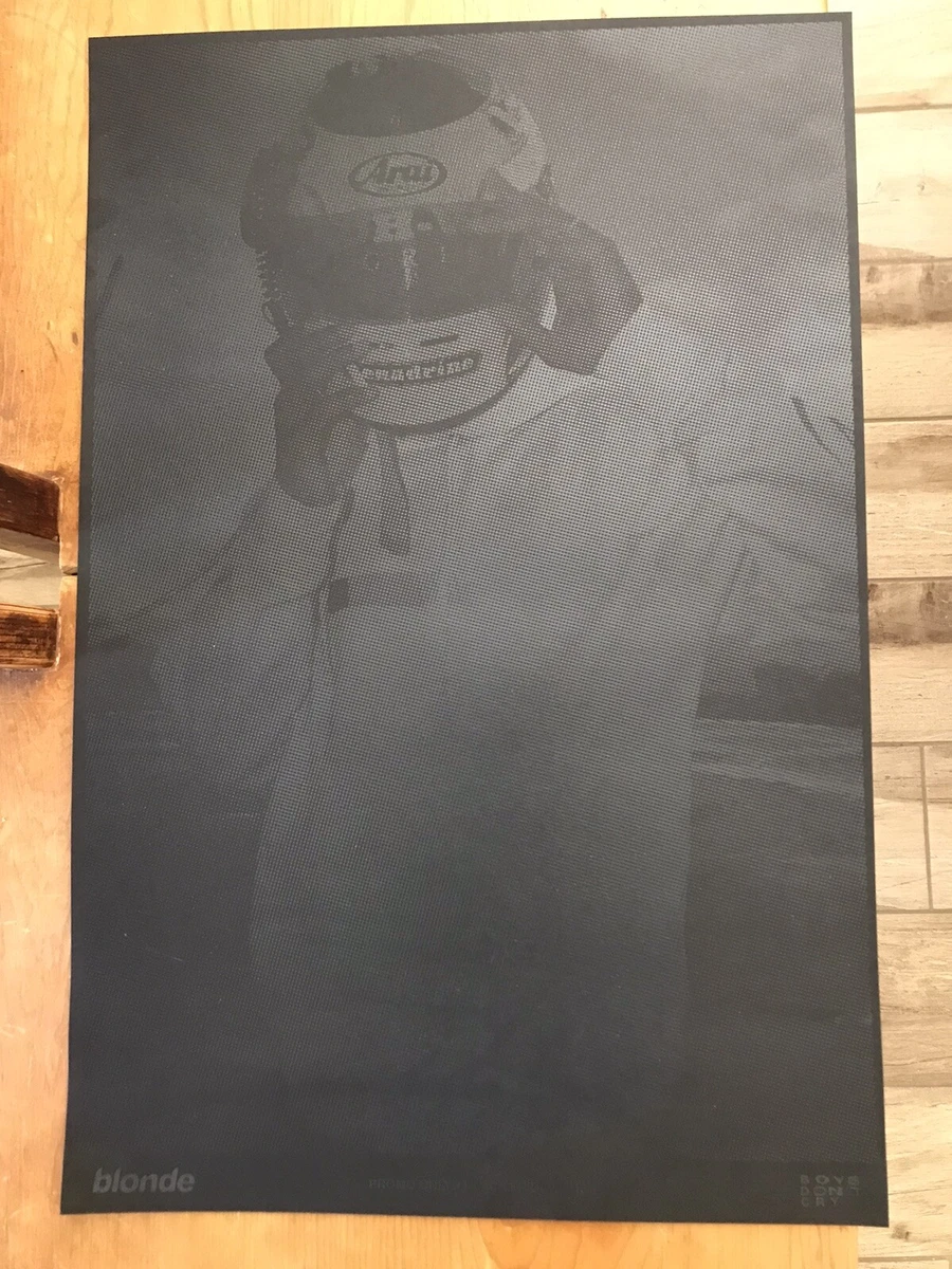 Frank Ocean Blond Black Friday Helmet Poster- LIMITED