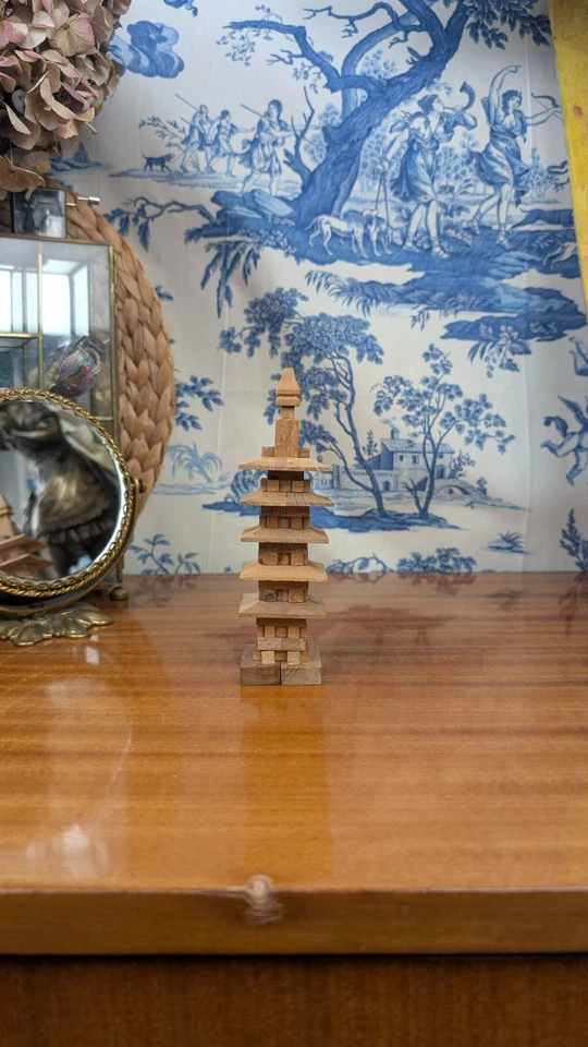 Jigsaw Puzzle Kumiki Japanese Wood to The Shaped Pagoda Crafts Popular of Japan - Image 2 of 4