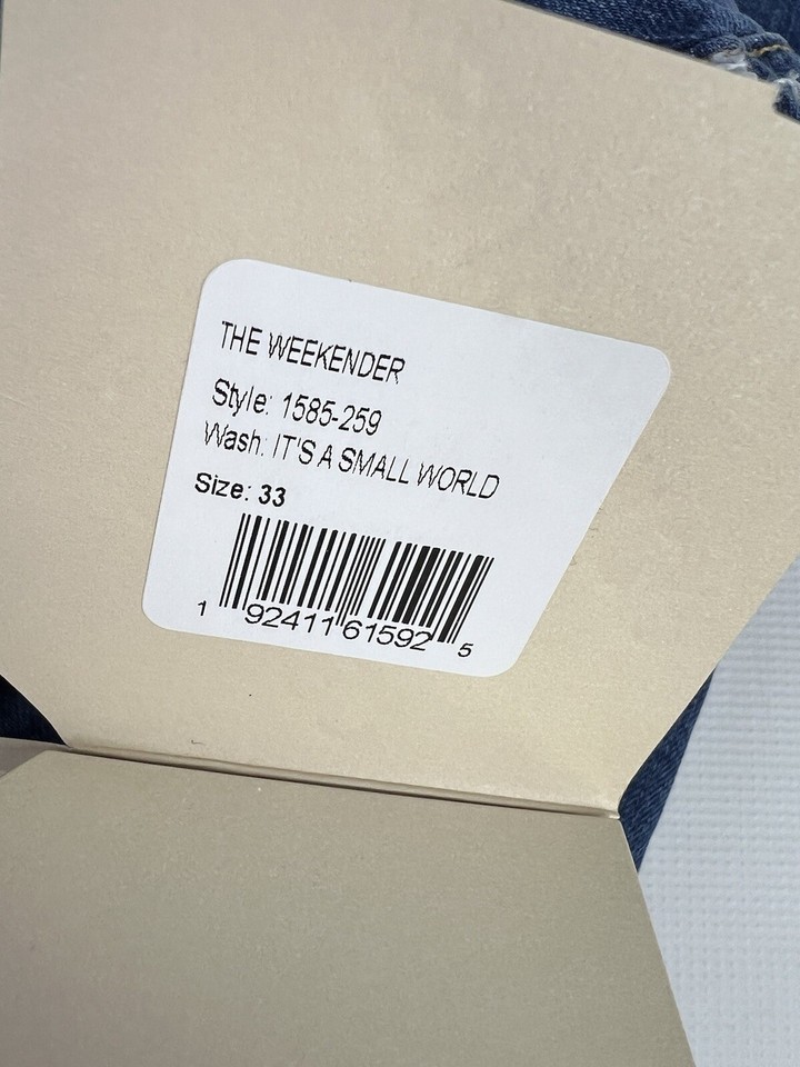 Mother Superior Jeans Size 33 The Weekender in It's A Small World New