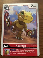 Agumon BT4-008 Digimon Card 2021 Great Legend