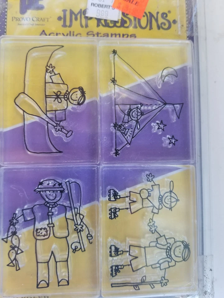 Lote De Dos PROVO CRAFT IMPRESIONES TRANSPARENTES ACRÍLICO Niños Y Niñas Foto 3 de 4