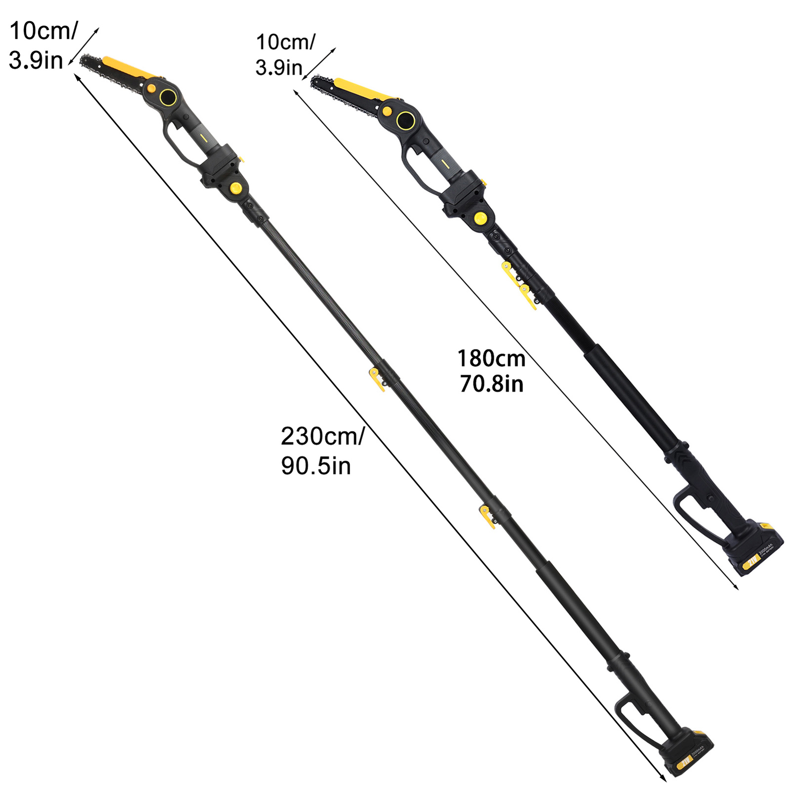 2-in-1 Cordless & Mini Chainsaw, Brushless Electric Chain Saw with 2 Battery bu