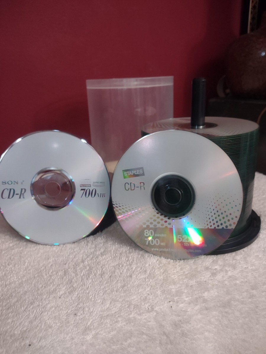 Sony CD-R blanks -700 MB Lot 27 Staples CD-R lot 81 Blank Media