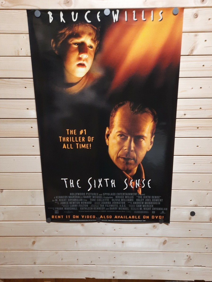 The Sixth Sense Original SS Movie Poster 27x40 Bruce Willis New