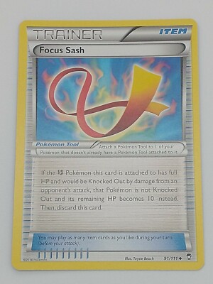 Pokmon TCG Focus Sash Furious Fists 91/111 Regular Uncommon | eBay Pokmon TCG Focus Sash Furious Fists 91/111 Regular Uncommon | eBay