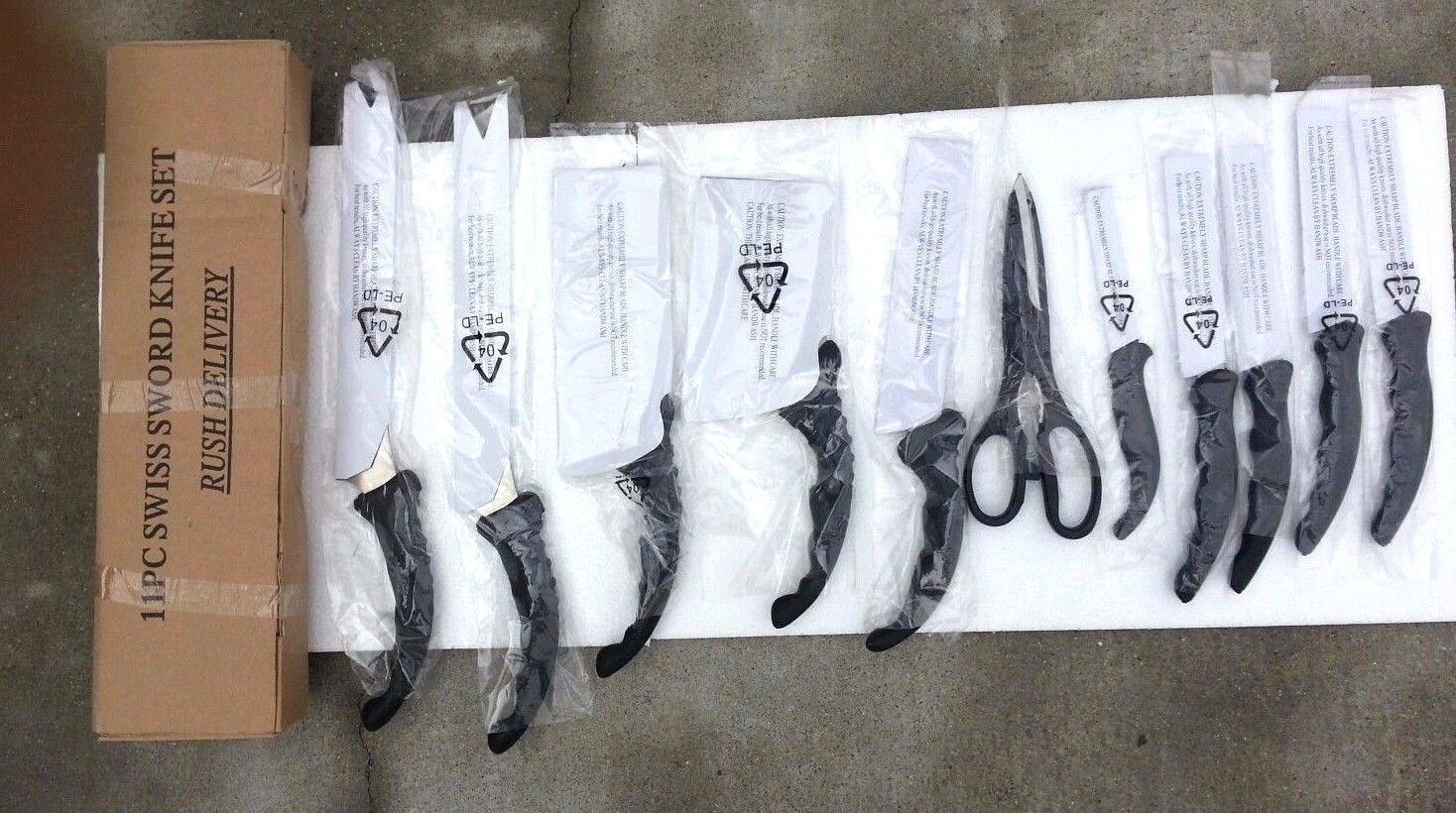 NEW 11 Piece Knife Swiss Sword Professional Series Set Free Shipping US