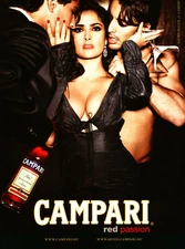 CAMPARI magazine AD #15 RARE OUT OF PRINT ~ FOREIGN AD WITH SALMA HAYEK 