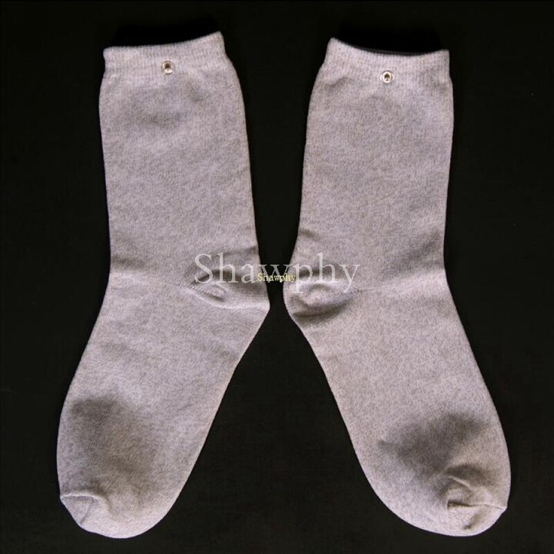 SAOLA Guanto conduttivo in fibra d'argento ginocchiera calza elettrodo massaggio elettrico