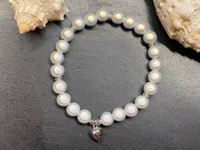 Armband Miracle Beads Gr. S Anhänger Strassringe Magic Beads Perle 8mm A1004-3
