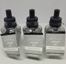 Lot of 3 Wallflowers Bath Body Works Laundry Day Fragrance Refills