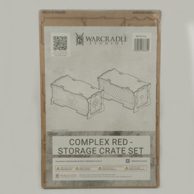 MDF Komplex rot - Aufbewahrungsbox Set Warcradle Scenics