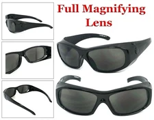 1 or 2 Pairs Full Magnifying Lens Safety Reader Glasses Z87+ Reading Sunglasses