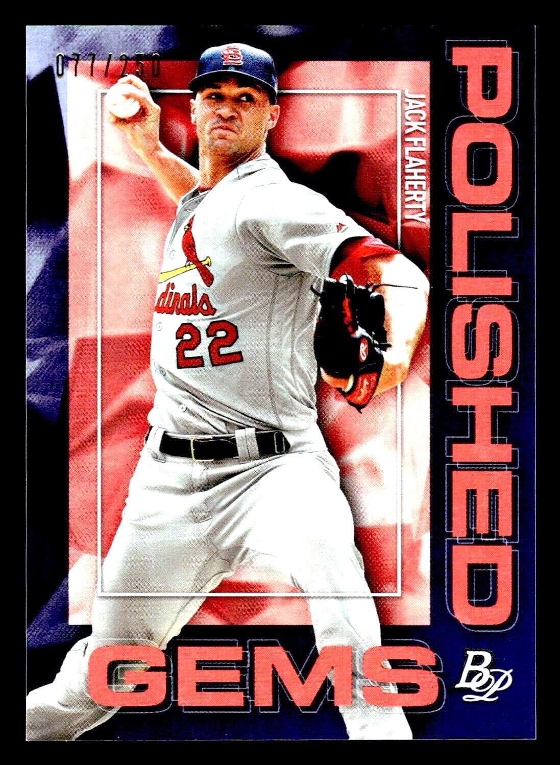 2020 Bowman Platinum Jack Flaherty Polished Gems Purple #PG-18 -/250