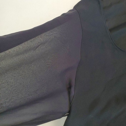 Vintage Emporio Armani Silk Blend Bodice button underarms Made In Italy Size 12 - Picture 5 of 8