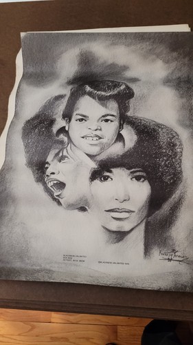 DetRetro313 ANGELA DAVIS Blackness Unlimited #140 POSTER KENNETH MOSLEY 1970 - Picture 5 of 6