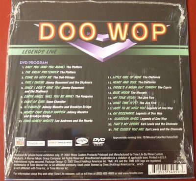Doo Wop Legends Live DVD PBS Rhino Time-Life 21 Concert