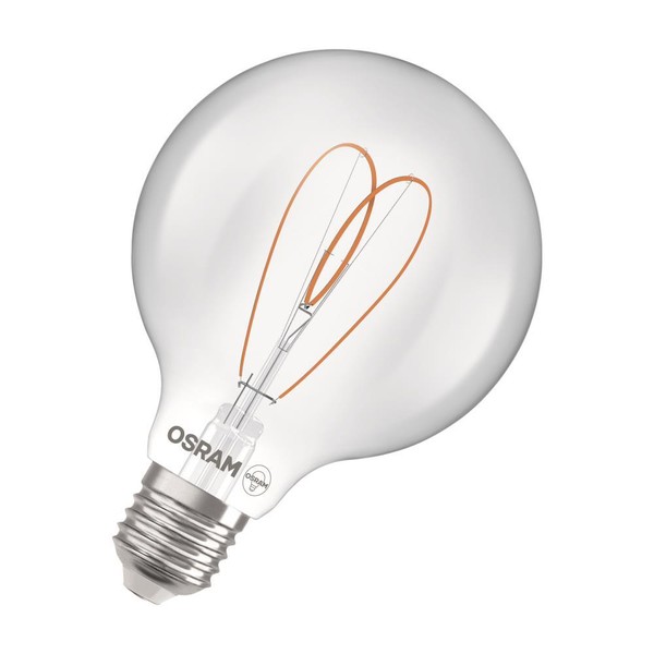 Osram E27 Led Vintage Heart Filament Globe 80 Klar 7,2W Wie 60W Dimmbar Warmweiß-image