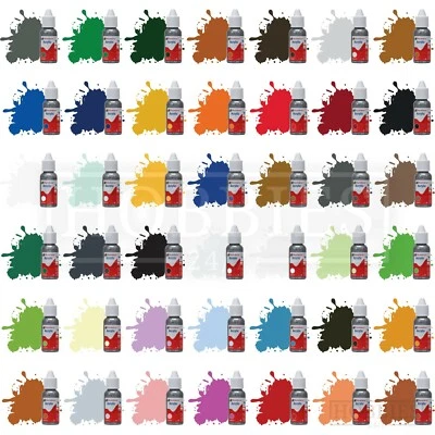 Humbrol Acrylic Model Paint 14ml Bottles Full Set Matt Gloss Metallic Colours