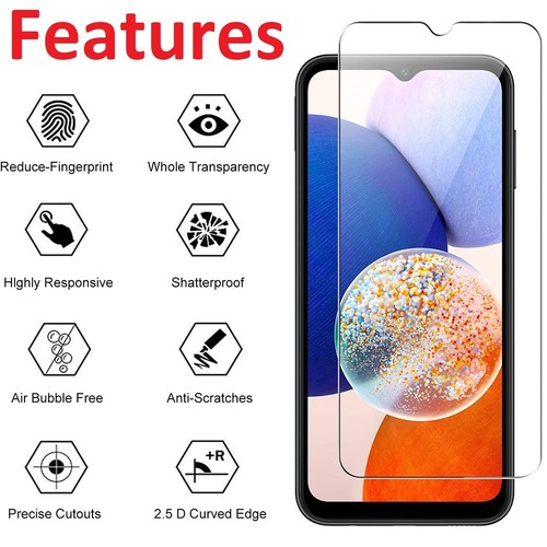 Protection écran en verre trempé premium pour Samsung Galaxy A14 4G/5G - Photo 3 sur 7