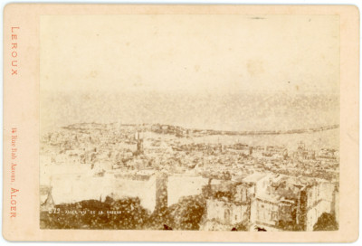 Tirage Argentique Vintage Alger - Vue De La Casbah - Circa 1897 - 7x8 Cm
