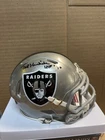 Oakland RAIDERS Ted Hendricks #83 SIGNED FLASH MINI HELMET  Hof 89 JSA WITNESS