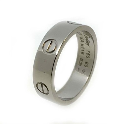 Cartier 18ct White Gold Love Band | eBay