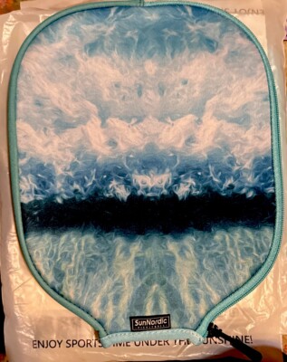 Sunnordic Pickle-ball Essentials Blue-White Pickleball Paddle  Cover NWT