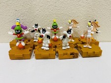 Vintage 1996 McDonalds Happy Meal Toys Space Jam Looney Tunes Set Of 9 Sylvester