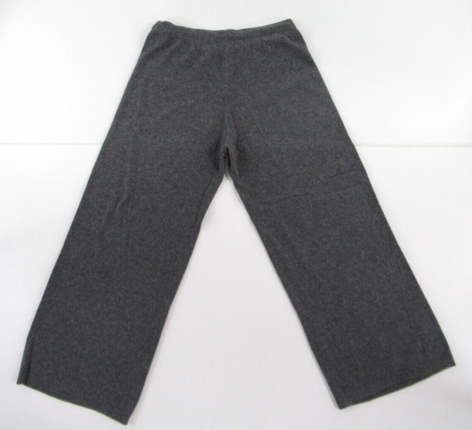 Hill Women's 100 Cashmere Gray Lounge Sweater Pants Size M 