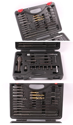 40pc Glow Plug Remover Extractor Puller Damaged Removal Tool Thread Repair Kit - Picture 8 of 9