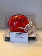 Joe Thomas auto mini helmet Platinum Browns Tristar 8601866 COA