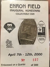 Houston Astros Enron Field Inaugural Home Stand Coin SGA 04/07/2000 LE 157/300